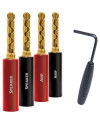 AUDIOQUEST SUREGRIP 100 BFA BANANA GOLD