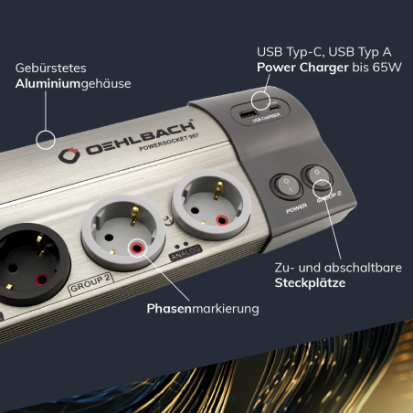 OEHLBACH POWERSOCKET 907 MK II Multiprese e condizionatori di rete ...