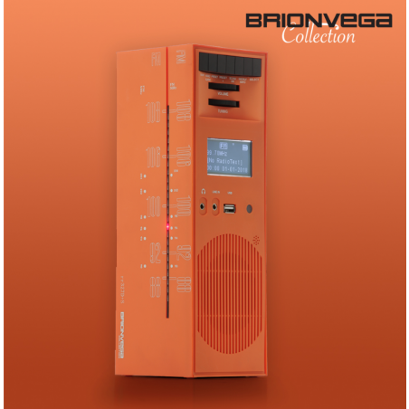 BRIONVEGA RADIO GRATTACIELO RR327D+S ARANCIO SOLE