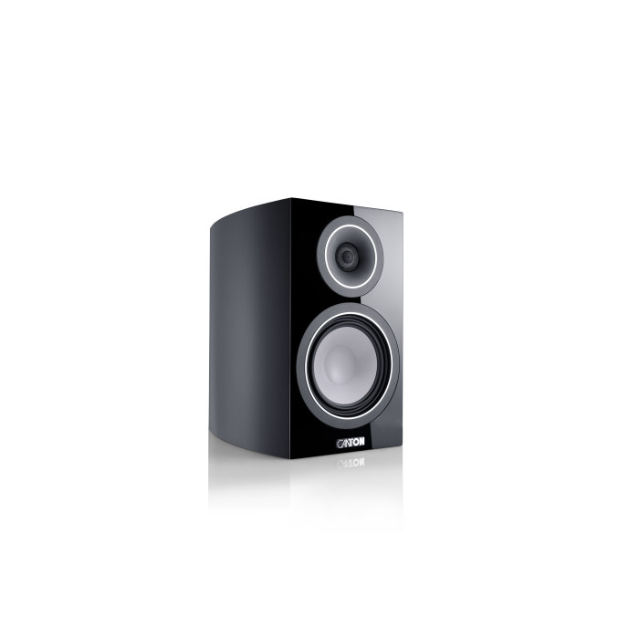 CANTON VENTO 20 BLACK HIGH GLOSS - COPPIA Diffusori da scaffale - A...