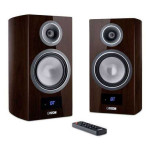 CANTON SMART VENTO 3 S2 WALNUT DARK HIGH GLOSS - COPPIA Diffusori d...