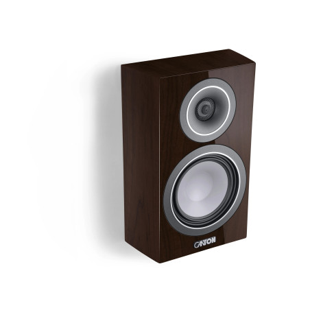 CANTON VENTO 10 WALNUT DARK HIGH GLOSS - COPPIA Diffusori da scaffa...