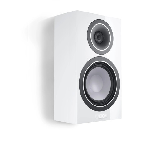 CANTON VENTO 10 WHITE HIGH GLOSS - COPPIA Diffusori da scaffale - A...