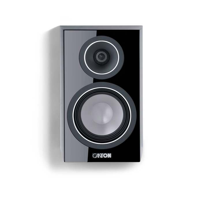 CANTON VENTO 10 BLACK HIGH GLOSS - COPPIA Diffusori da scaffale - A...