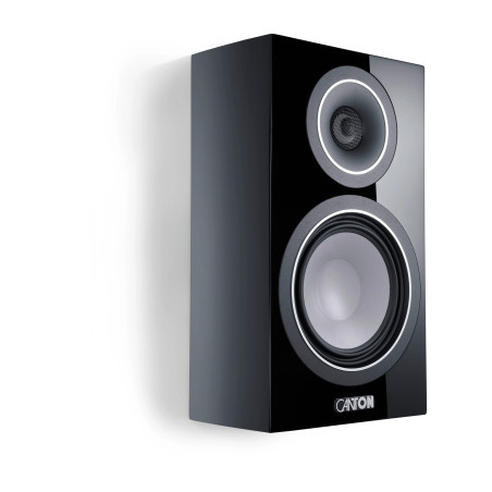 CANTON VENTO 10 BLACK HIGH GLOSS - COPPIA Diffusori da scaffale - A...
