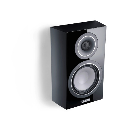CANTON VENTO 10 BLACK HIGH GLOSS - COPPIA Diffusori da scaffale - A...