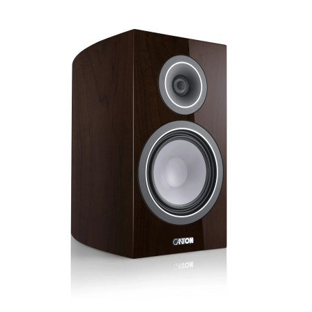 CANTON VENTO 30 WALNUT DARK HIGH GLOSS - COPPIA Diffusori da scaffa...