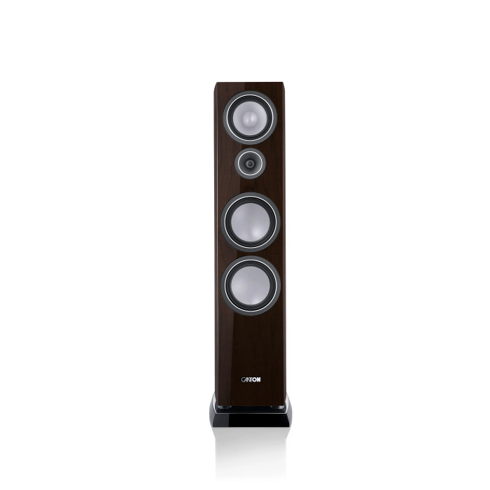 CANTON VENTO 90 WALNUT DARK HIGH GLOSS - COPPIA Diffusori da pavime...