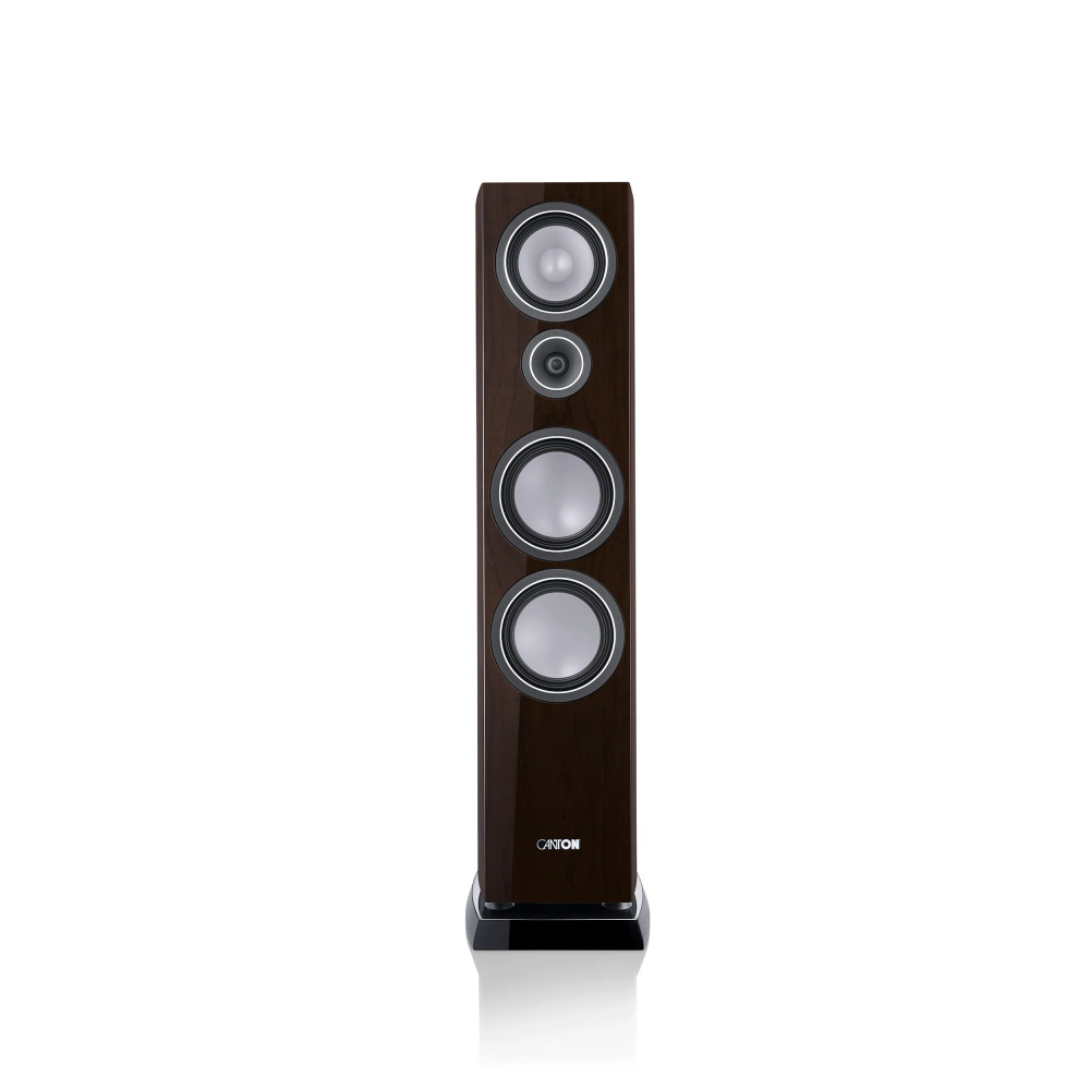 CANTON VENTO 90 WALNUT DARK HIGH GLOSS - COPPIA Diffusori da pavime...