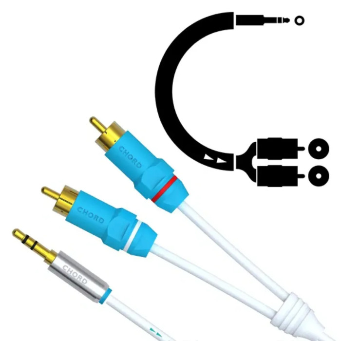 CHORD C-JACK 3.5MM STEREO A 2RCA - Cavi jack - Audio Impact