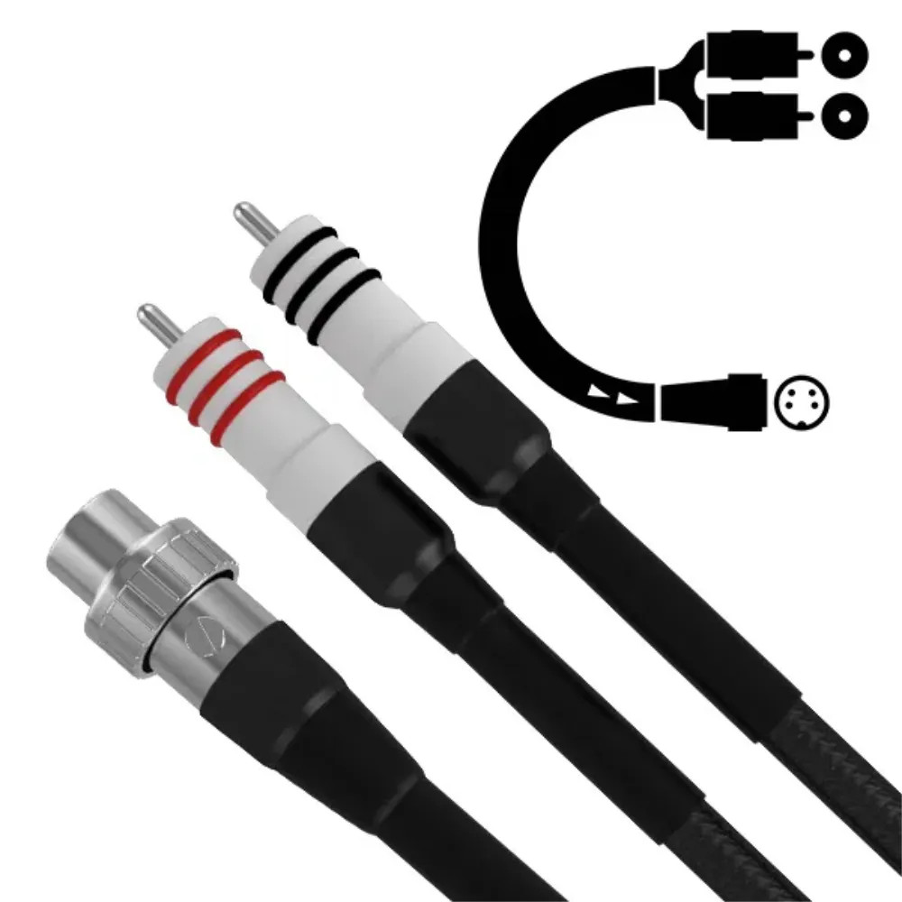 CHORD SIGNATURE X 2RCA TO 4DIN 1 METER - Cavi rca  - Audio Impact