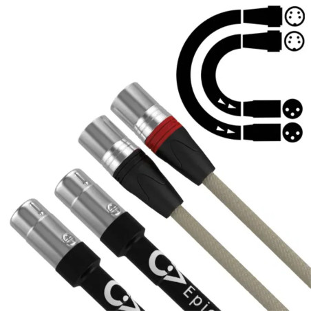 CHORD EPICX 4DIN TO 1XLR - DIN Cables - Audio Impact